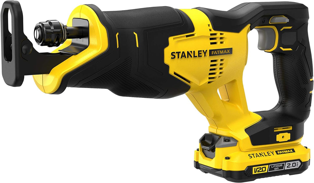 Stanley FatMax 18V Akku-Säbelsäge SFMCS300D2K (2.0 Ah, variable Hubzahl, werkzeugloser Sägeblattwech