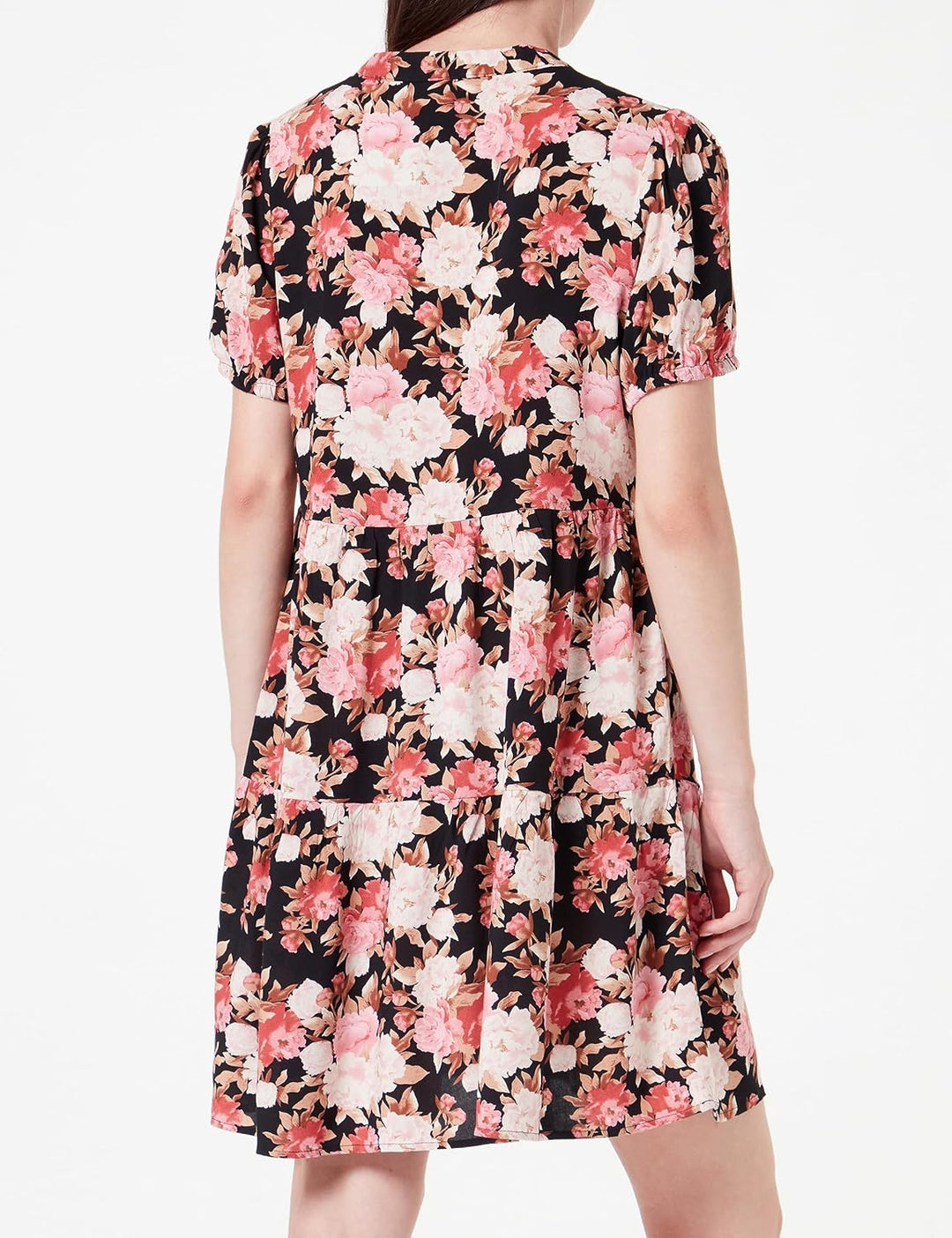 ONLY Female Kleid Onlnova Kurzes Kleid XS Black/Aop:ay Peony Blossom, XS Black/Aop:ay Peony Blossom