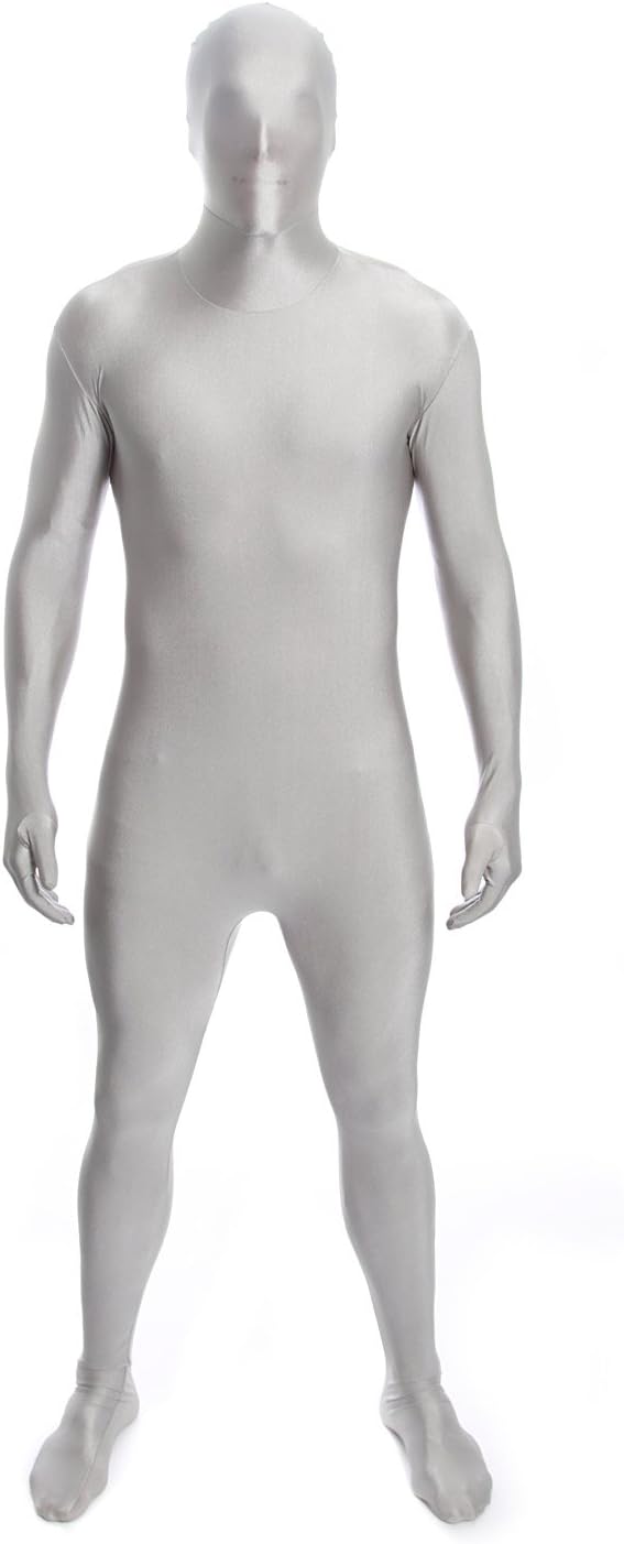 Morphsuits Herren Farbe Costume Body Suit, Silber, M Silber M, Silber M