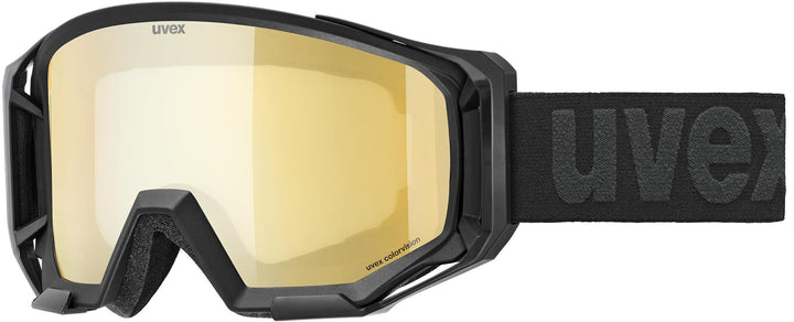 Uvex Unisex Athletic Cv Bike Goggle, black matt/mirror gold