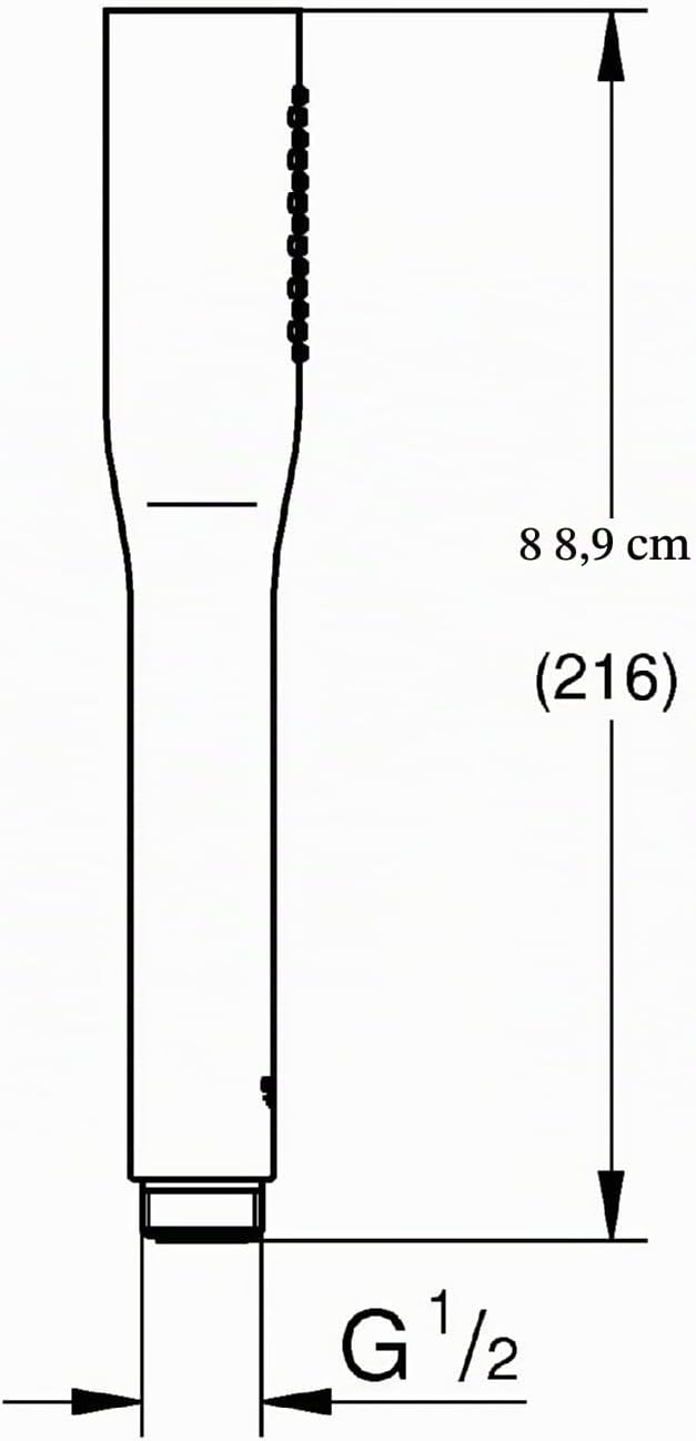 GROHE Euphoria Cosmopolitan Stick Handbrause (wassersparend, 1 Strahlart, langlebig), chrom, 2740000