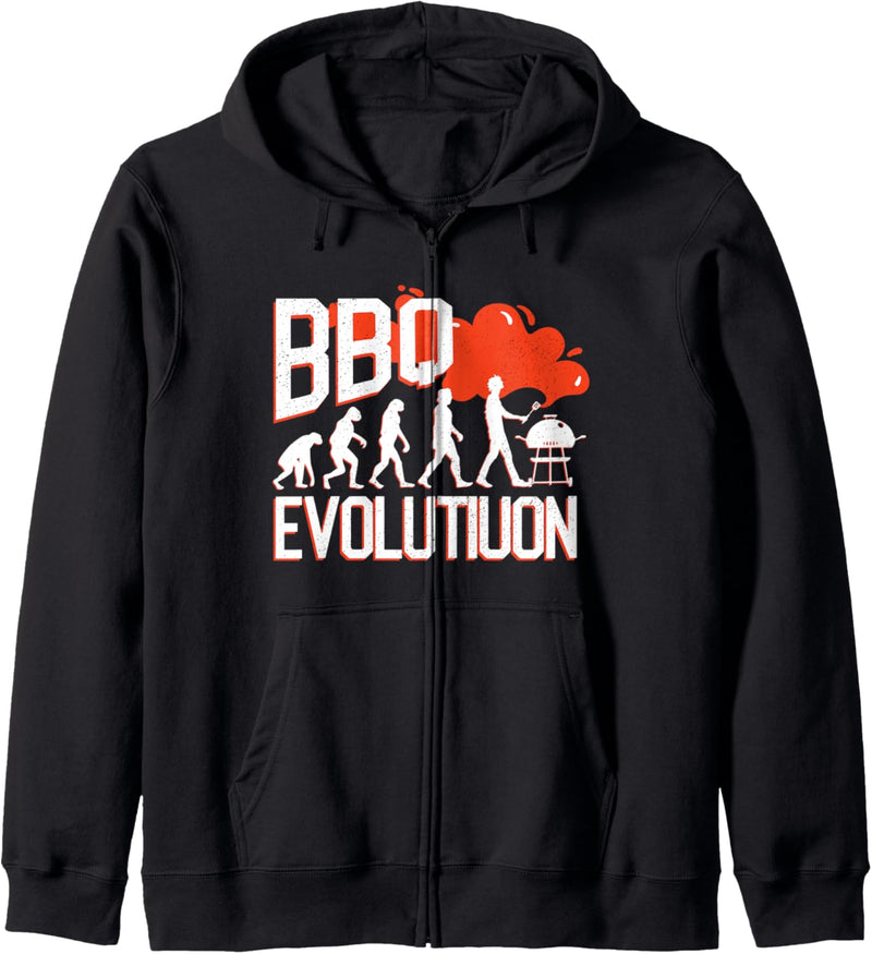 Lustiges BBQ Evolution Grillen Geschenk Kapuzenjacke