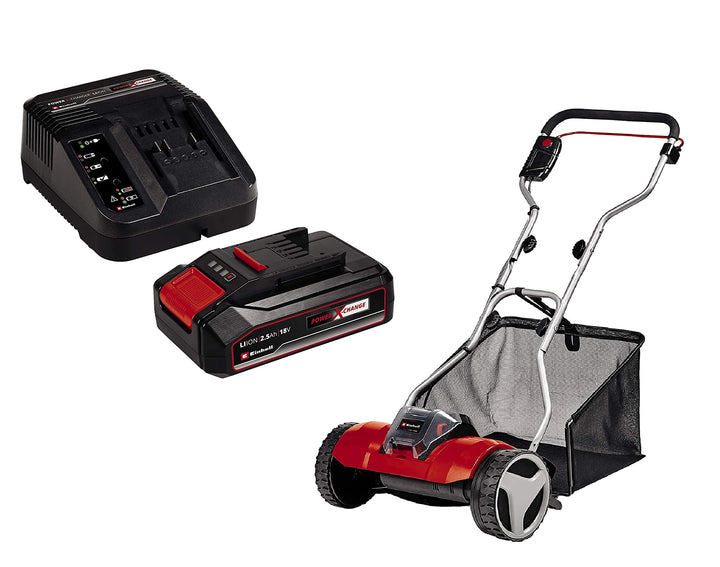 Einhell Akku-Rasenmäher GE-HM 18/38 Li Power X-Change (Li-Ion, 18 V, 38 cm Schnittbreite, 4-stufige