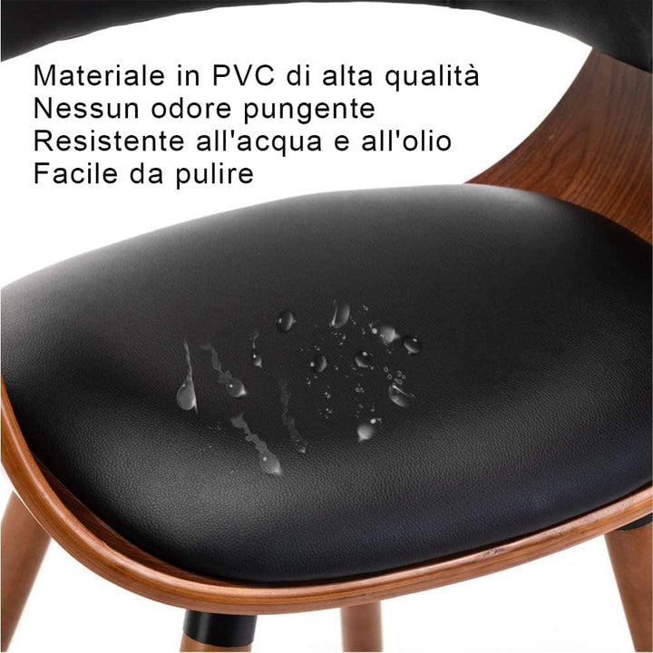 Mignone Esszimmerstühle Wohnzimmerstühle Moderne Küchenstühle Rückenlehnen für Küche Arbeitszimmer W