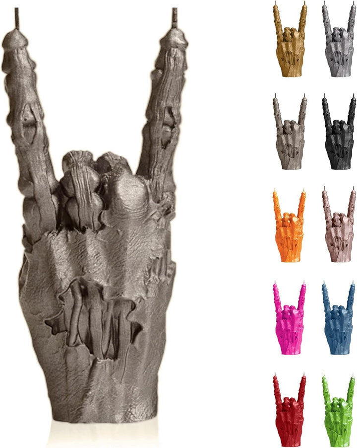 Candellana Kerze RCK Zombie Hand Low Poly, Höhe: 22,2 cm, Handgemacht in der EU Brass, Brass