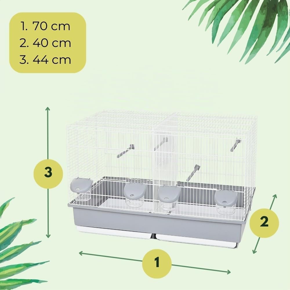 GarPet Vogelkäfig Teilbar Trennwand Trenngitter Vogel Käfig Zuchtkäfig Trennkäfig