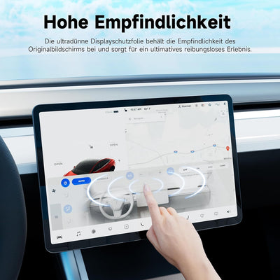 Schutzfolie Kompatibel mit Tesla Model 3(2017-2023)/Model Y(2020-2023), Schablone für Installation E