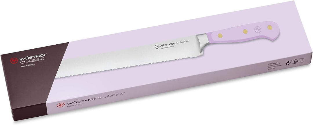 WÜSTHOF Classic Brotmesser 23 cm mit Präzisions-Doppelwelle, Purple Yam (Lila), Purple Yam