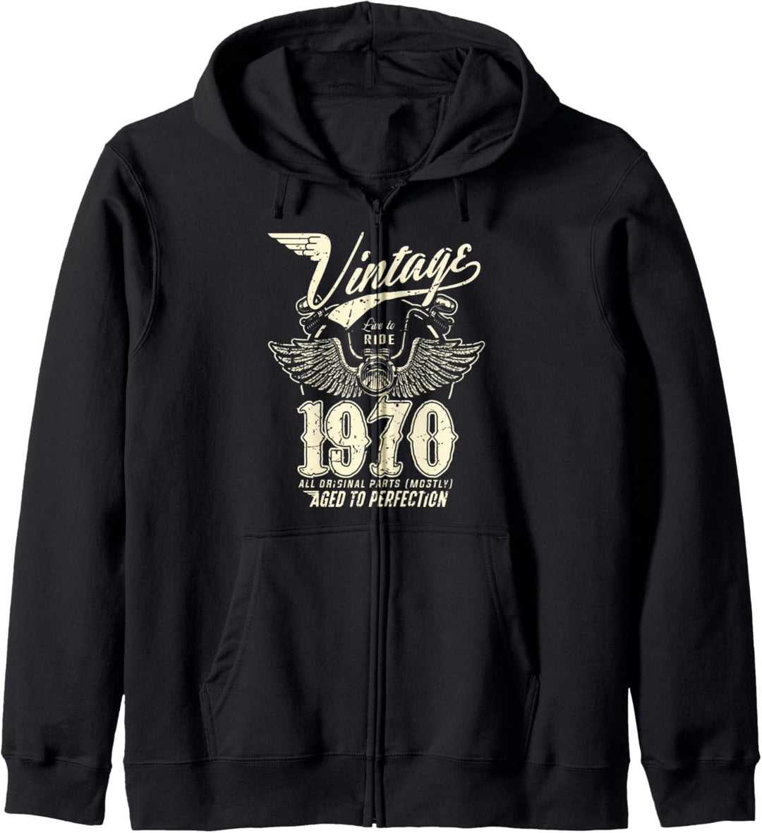 50. Geburtstag Geschenk Vintage 1970 50 Jahre Männer Frauen Kapuzenjacke
