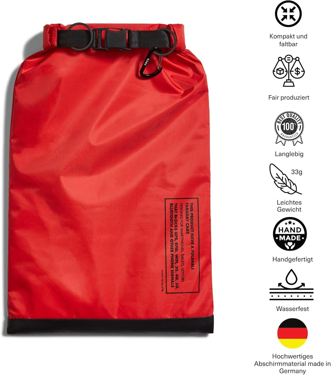 TOCA No Signal Sleeve Keyless Go Schutz Autoschlüssel Hülle, Faraday Bag und Tasche & RFID Blocker,