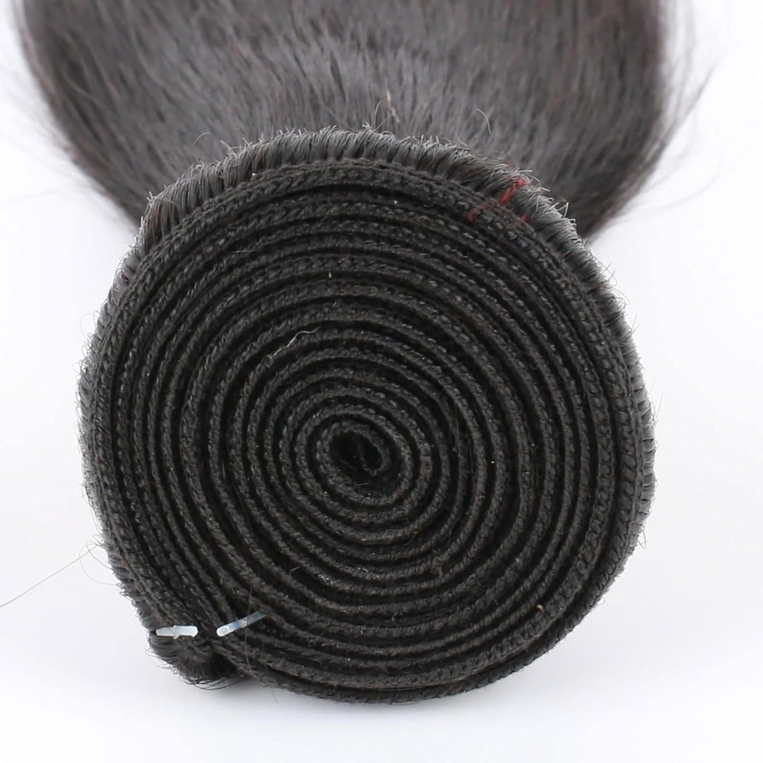 Huarisi 1 Bundle Human Hair Straight, 8 Zoll Brazilian Virgin Gerade Echthaar Bündel, 8a Unprocessed