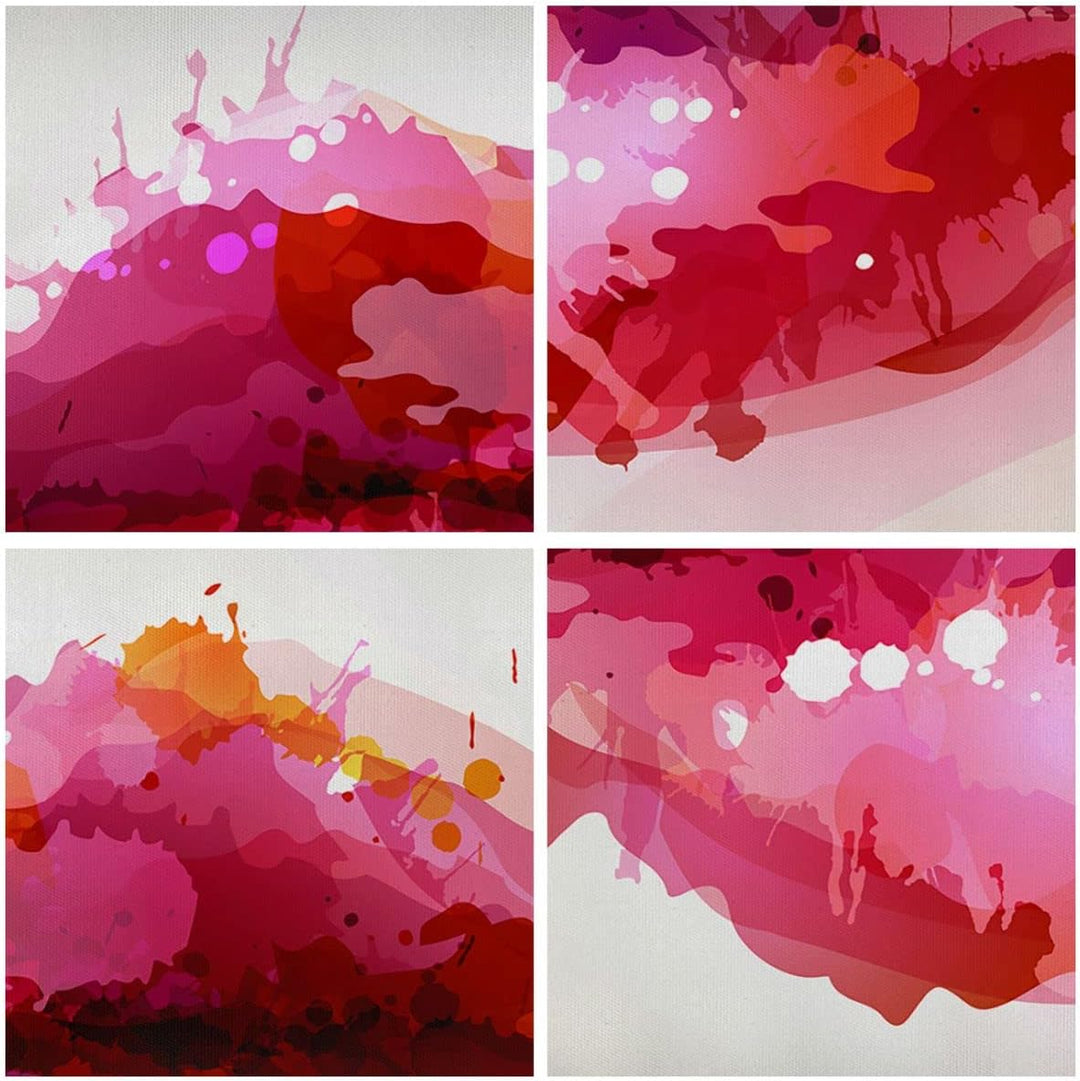 Bilder auf Leinwand Rote Lippen glänzend Lippe Glanz Leinwandbild mit Rahmen 45x80cm Wandbilder Deko