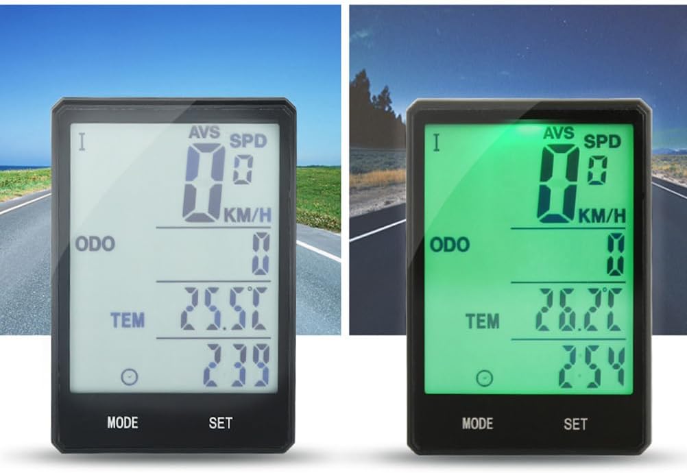 BESPORTBLE Fahrradgeschwindigkeit Statisches Heimtrainer Fahrrad Kabelgebundener Tachometer Tacho Mi