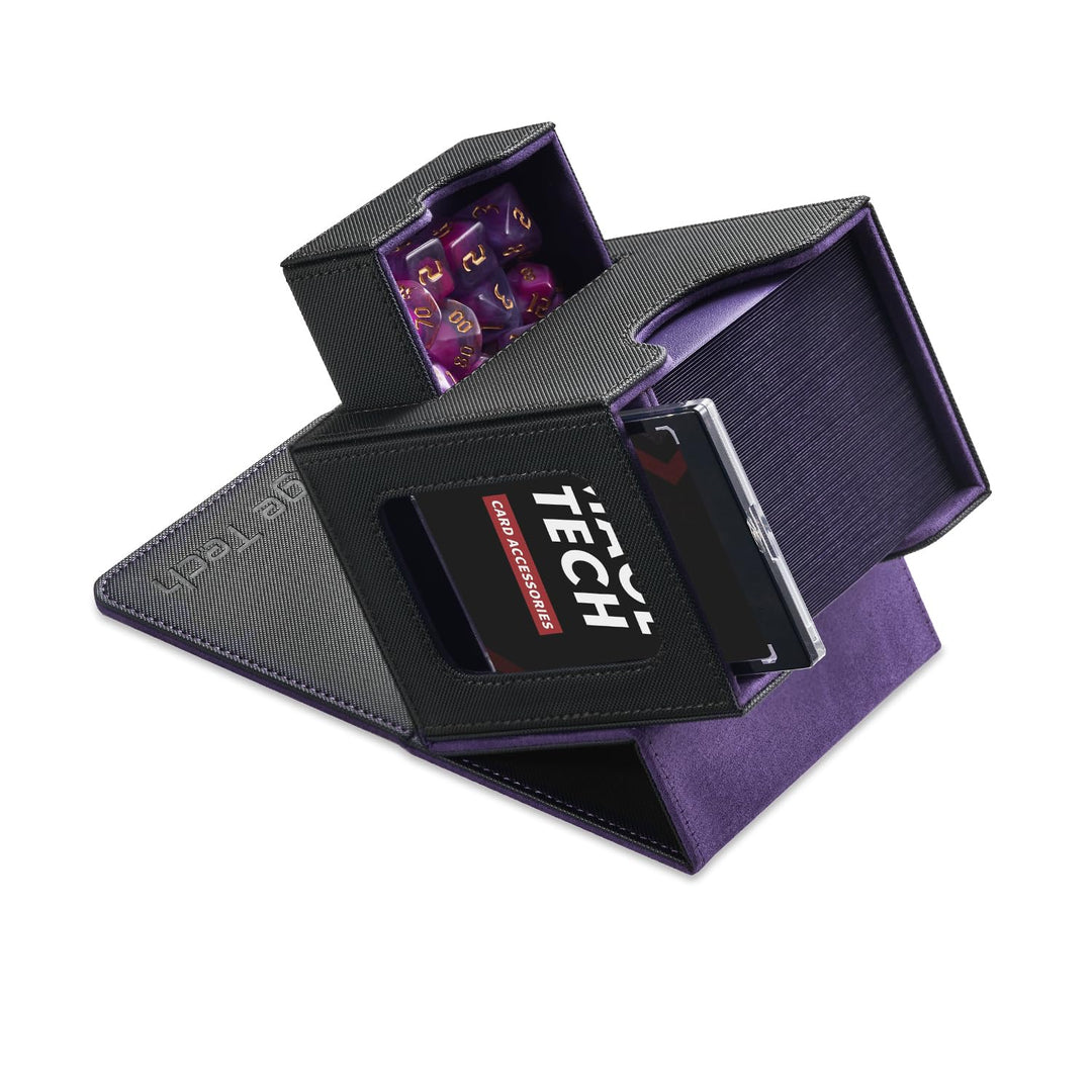 Commander Deckbox für MTG - Patentiertes Design, Commander Display, passt für 100 doppelt eingehüllt