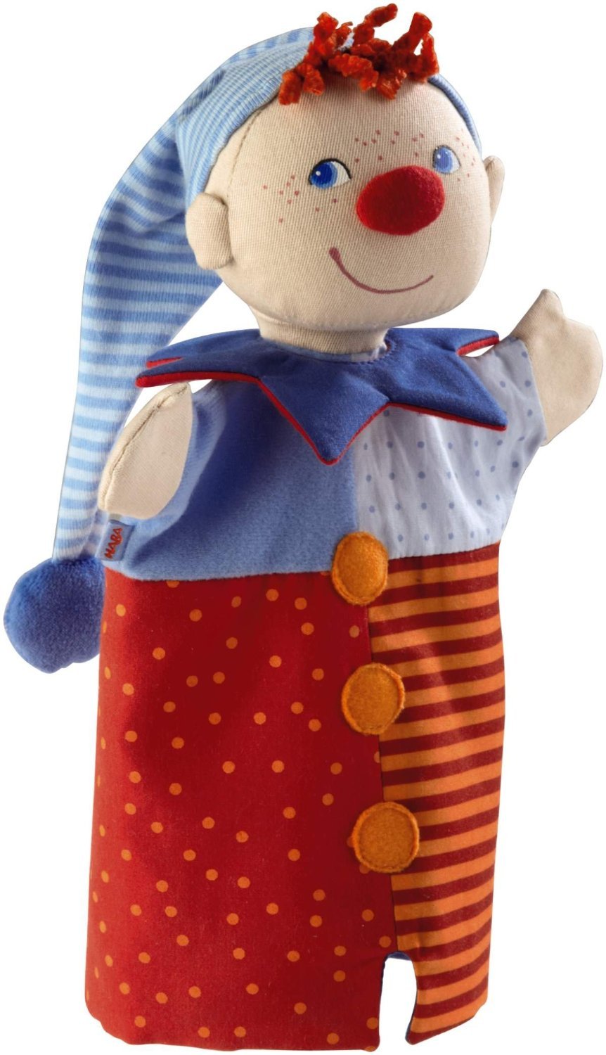 Haba 2180 - Handpuppe Kasper, 13.4 x 11.4 x 8.6 cm, 10.5 inch