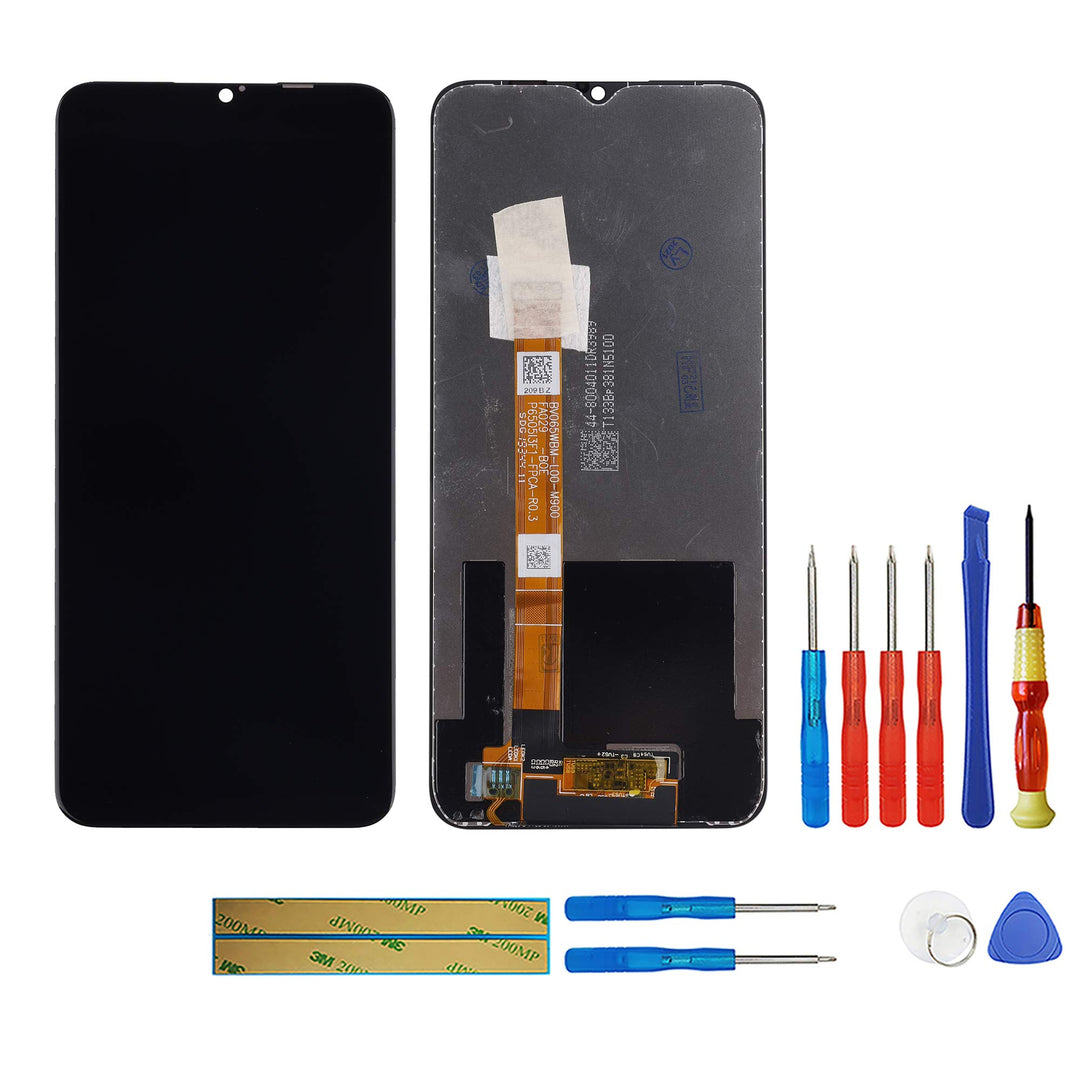 swark LCD Display Kompatibel mit Realme C3 RMX2027 (Schwarz Ohne Rahmen) Touchscreen + Tools