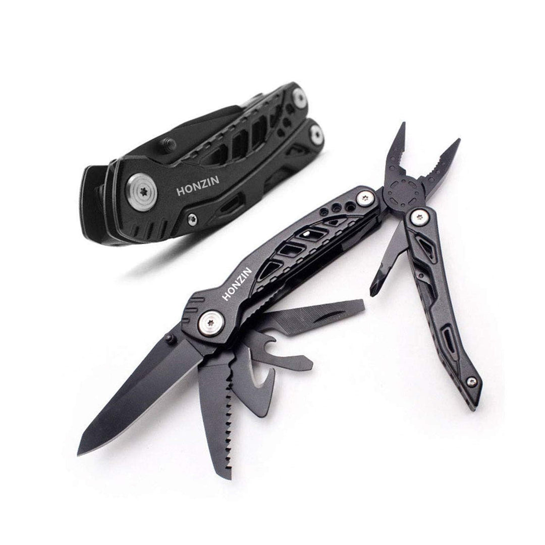 Multi Tool Messerzange Set, 13 in 1 faltbare Zange Edelstahl Multitool mit Nylon-Beutel Ideales Tasc
