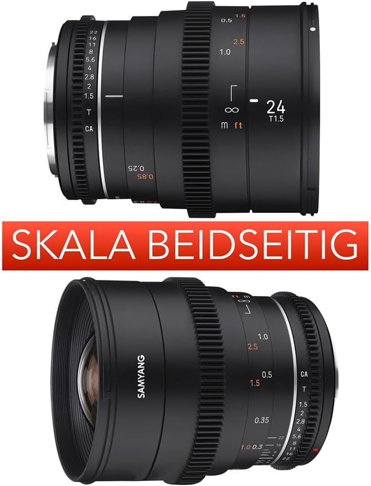 Samyang MF 85mm T1,5 VDSLR MK2 Canon EF – lichtstarkes T1,5 Tele Cine- und Video Objektiv für Canon