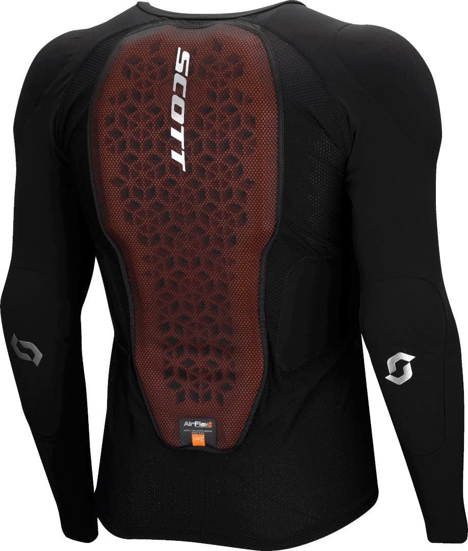 SCOTT Softcon Hybrid Pro MX Motocross DH Protektorenjacke schwarz 2025: Grösse: S, S