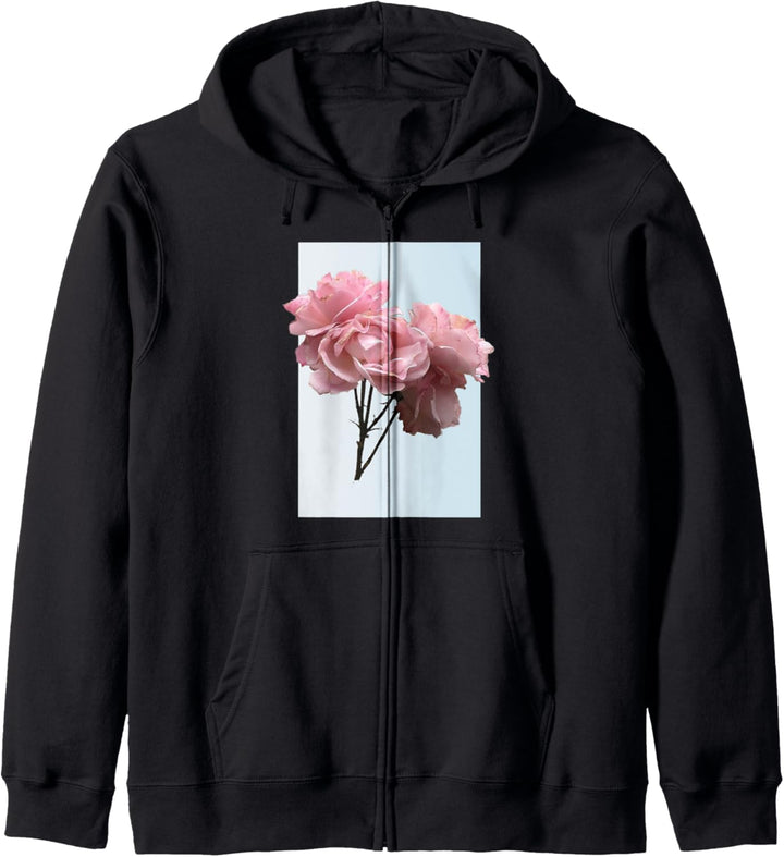 Ästhetische Blumen stilvoll rosa blumig ästhetische Blume re Kapuzenjacke
