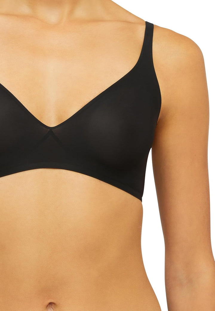 Wolford Damen BH Skin 3W Skin Bra, Frauen Buestenhalter,Basic,klassisch,Uni,einfarbig,fein,7005 Blac