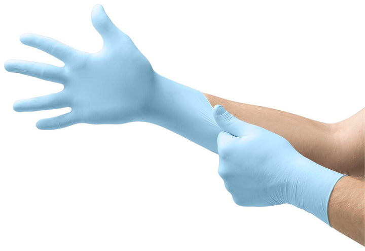 Ansell Microflex 93-833 Einweg-Nitrilhandschuhe, Chemikalien- und Flüssigkeitsschutz, Schutz bei Mec