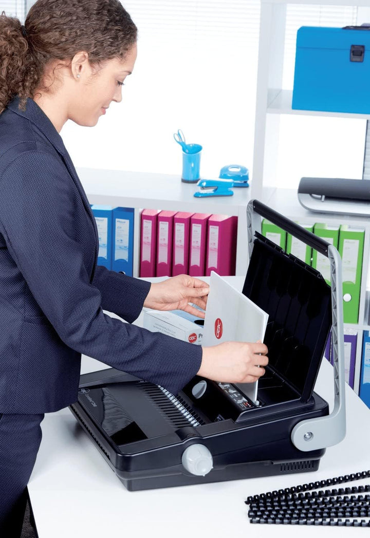 GBC 663733 CombBind C340 manuell-Bindegerät (mit automatischer Zentrierung), Manuell