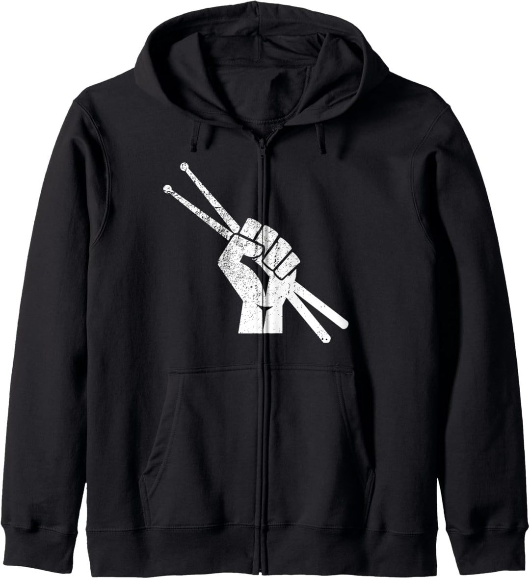 Schlagzeug - Vintage Drummer Musiker Schlagzeuger Geschenk Kapuzenjacke