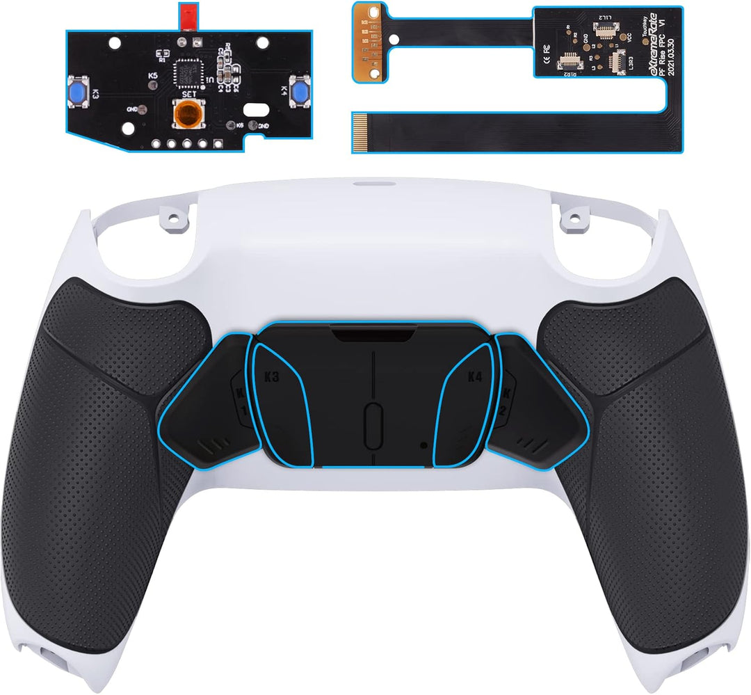 eXtremeRate Programmierbar RISE4 Remap Kit für ps5 Controller BDM-010/020,Remap Board&Rückplate Gehä