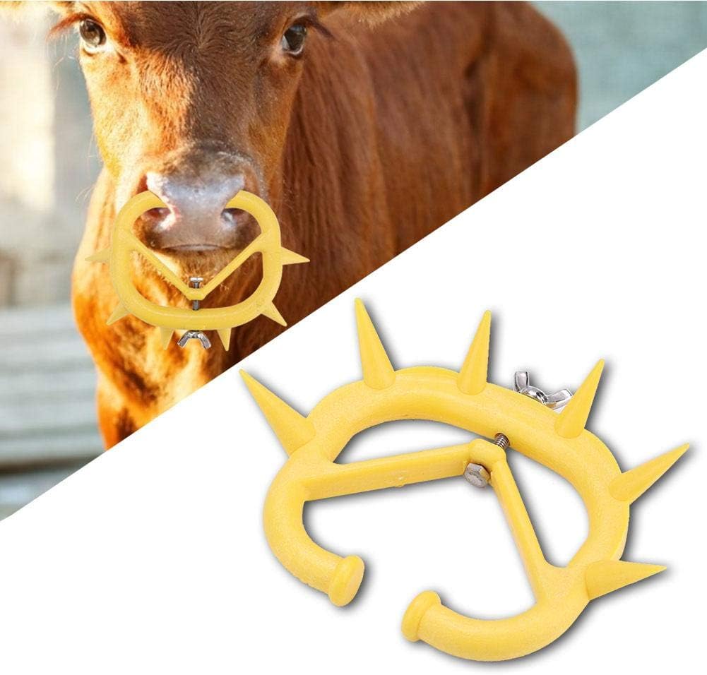 Zerodis 10 Stück Kuhnasenring, Farm Livestock Animal Weaner Kunststoff-Entwöhnungswerkzeug Entwöhnun