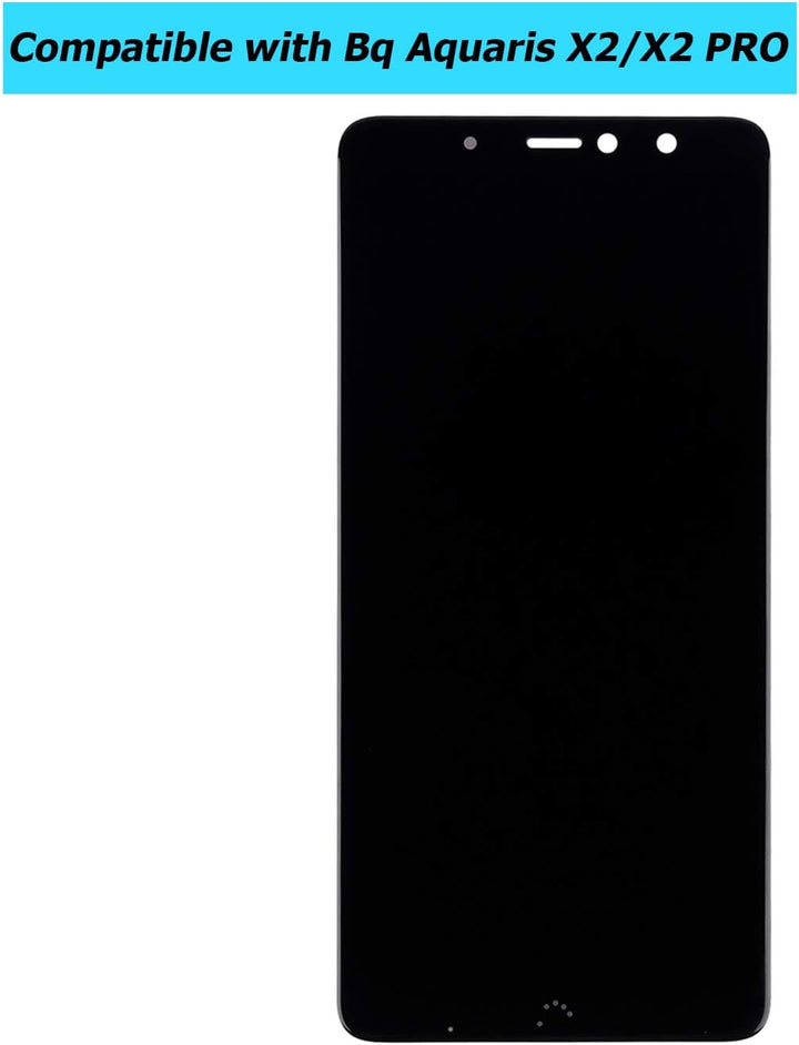 E-YIIVIIL Neu Ersatz LCD Display Kompatibel Für Bq Aquaris X2/X2 Pro 5,65 inch (Schwarz Ohne Rahmen)