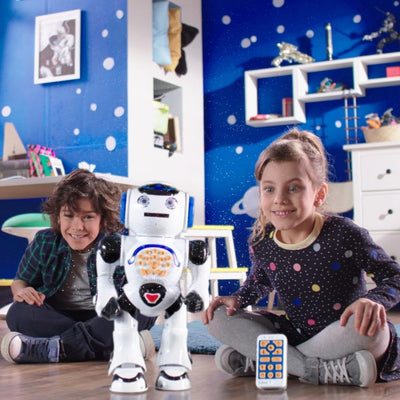 Lexibook Powerman Roboter, Weiss (ROB50ES) - Spanische Version, ROB50ES