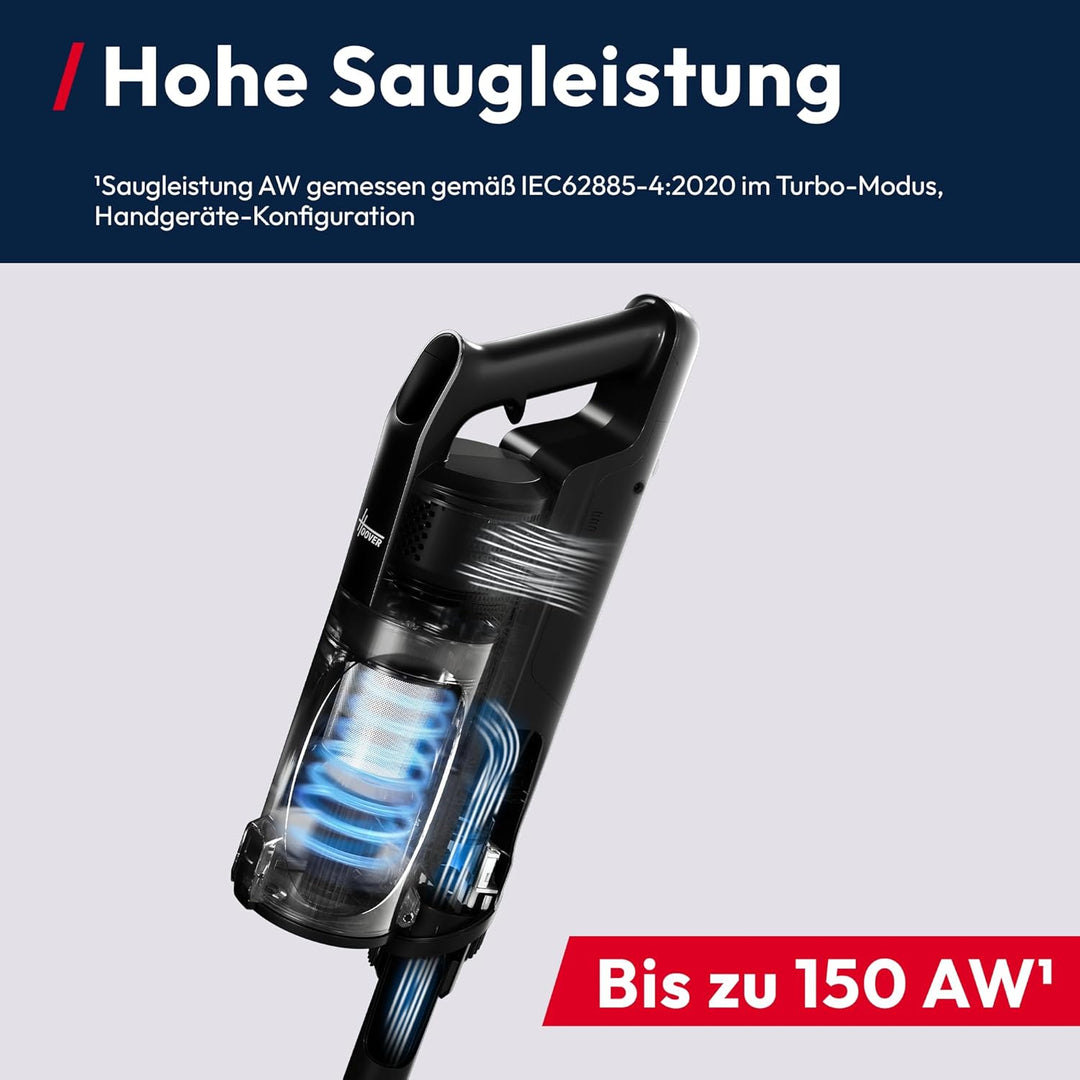 Hoover Akku-Staubsauger kabellos HF3 Pro Home mit 3L automatischer Staubentleerungs- & Ladestation,