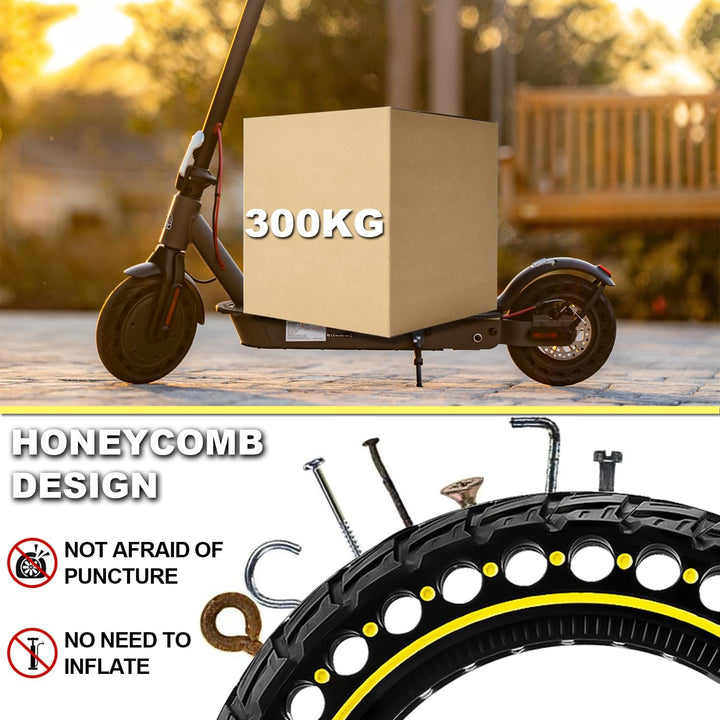 BABEJIA 2PCS E Scooter Reifen 60/75-6.5, Vollgummireifen 10x2.50-6.5 e Scooter G30, E Scooter Reifen