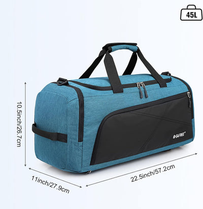 G4Free 45L Grosse Sporttasche&Reisetasche für Damen und Herren/mit Schuhfach & Nassfach/Trainingstas