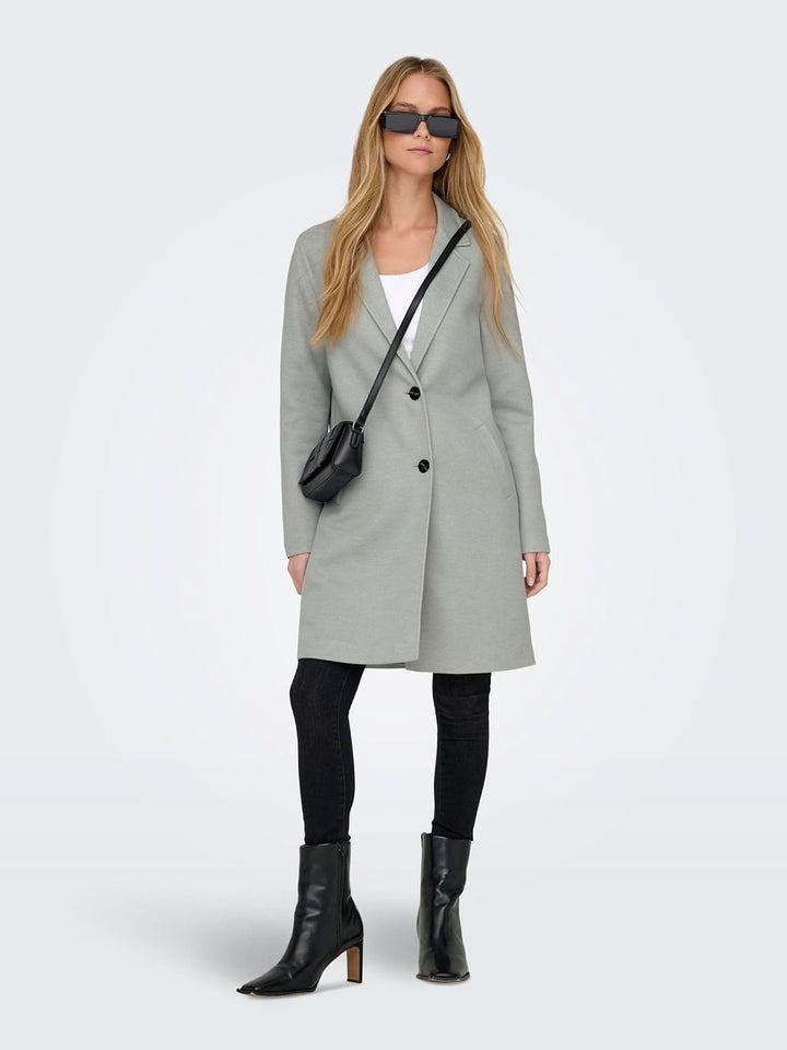 ONLY Damen Onlcarrie Mel Coat Cc OTW Mantel S Lichen, S Lichen