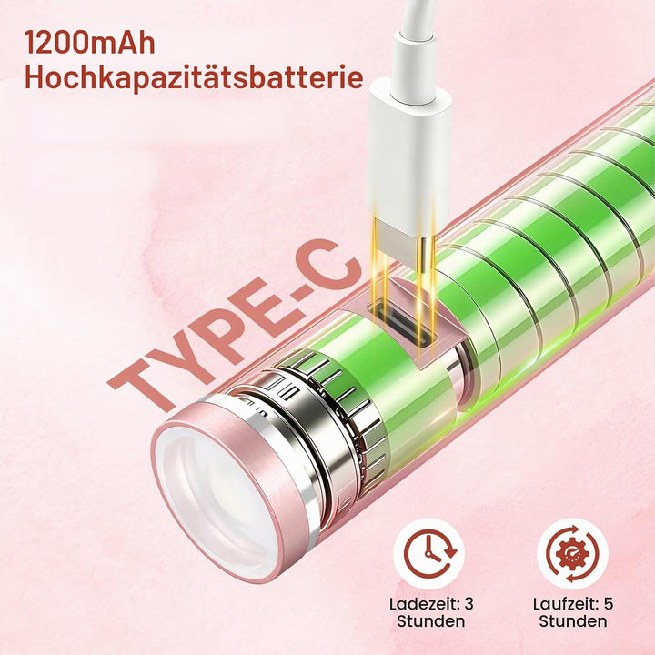 2in1 Elektrischer Nagelfräser für Gelnägel, Eingebaute Nagellampe 35000 U/min Tragbares Maniküre Ped