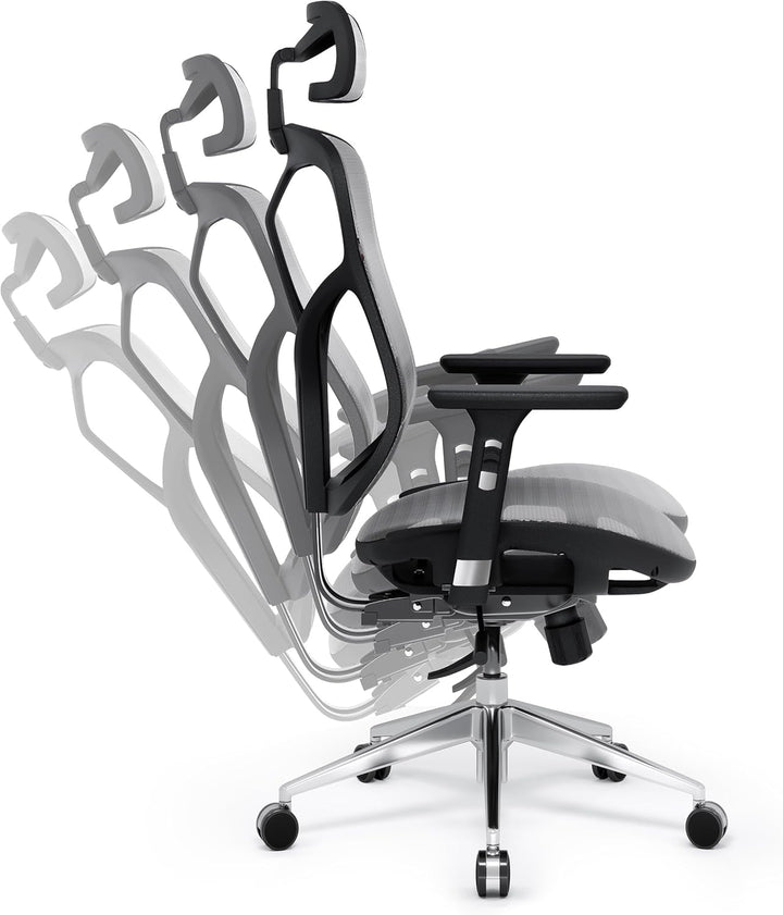 Diablo V-Basic Bürostuhl Ergonomisch Schreibtischstuhl Drehstuhl mit integrierter Lendenwirbelstütze