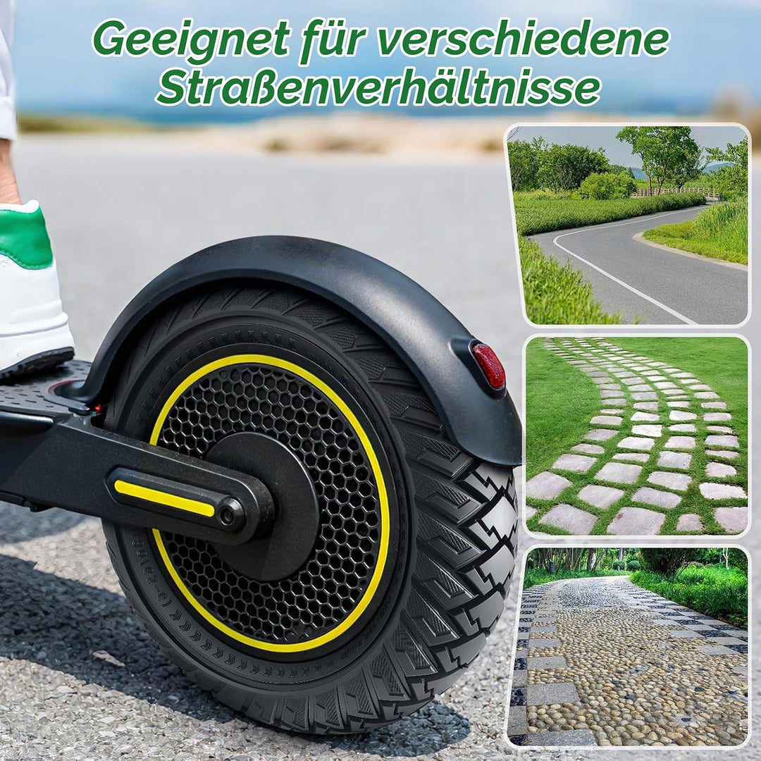 COASTA 80/65-6 Solide Reifen,10x3.0 Zoll Off Road E Scooter Reifen, 255 x 80 Reifen Vollgummi für Ku