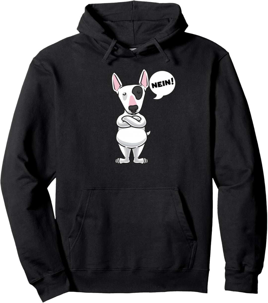 Sturer Miniatur Bullterrier Hund lustig Hundefan Pullover Hoodie