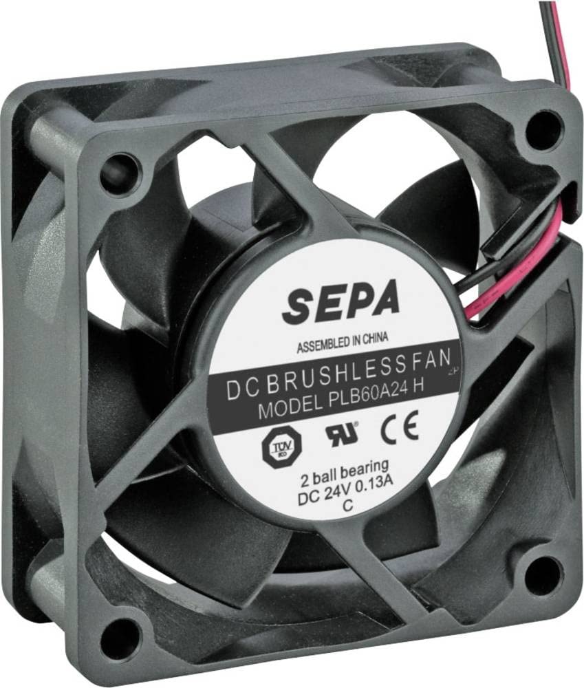 SEPA PLB60A24SE16A Axialventilator 24 V/DC 36,7 m³/h (L x B x H) 60 x 60 x 25 mm