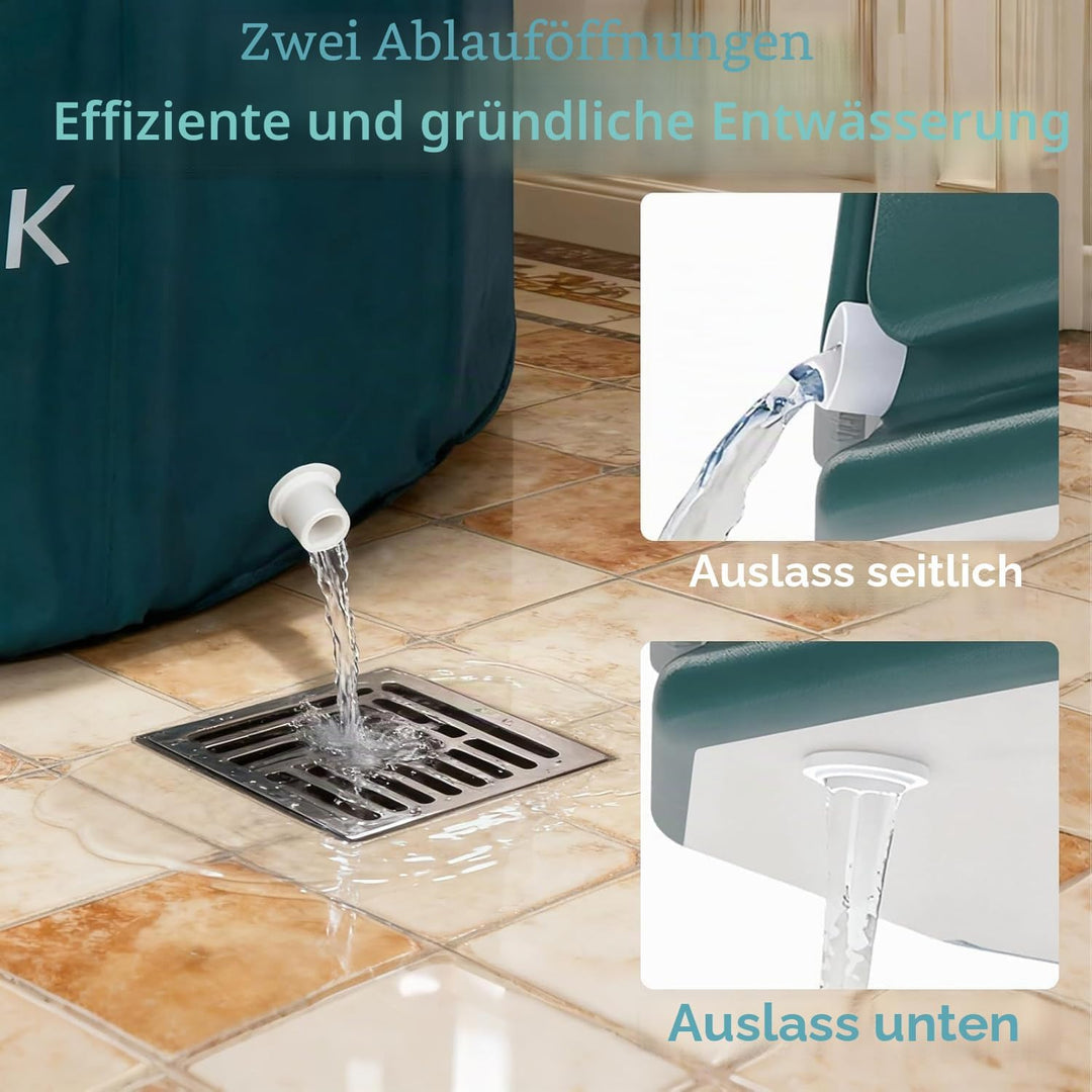 Simcat Tragbare faltbare Badewanne, Eisbadewanne für Kaltwassertherapie, Training, Badezimmer, freis