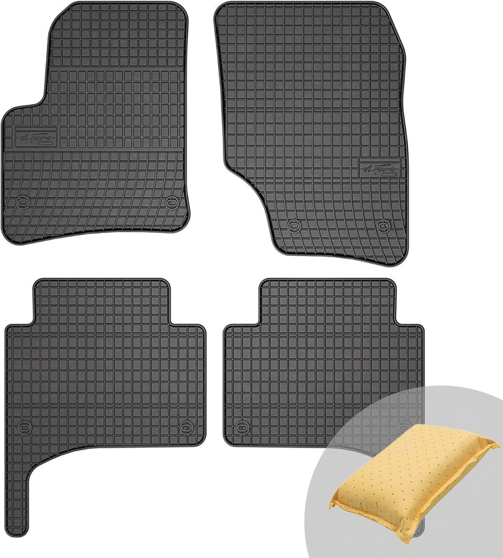 FROGUM EL Toro Gummimatten Ganzjähriges-Set von Autofussmatte Auto Fussmatten für Porsche Cayenne I