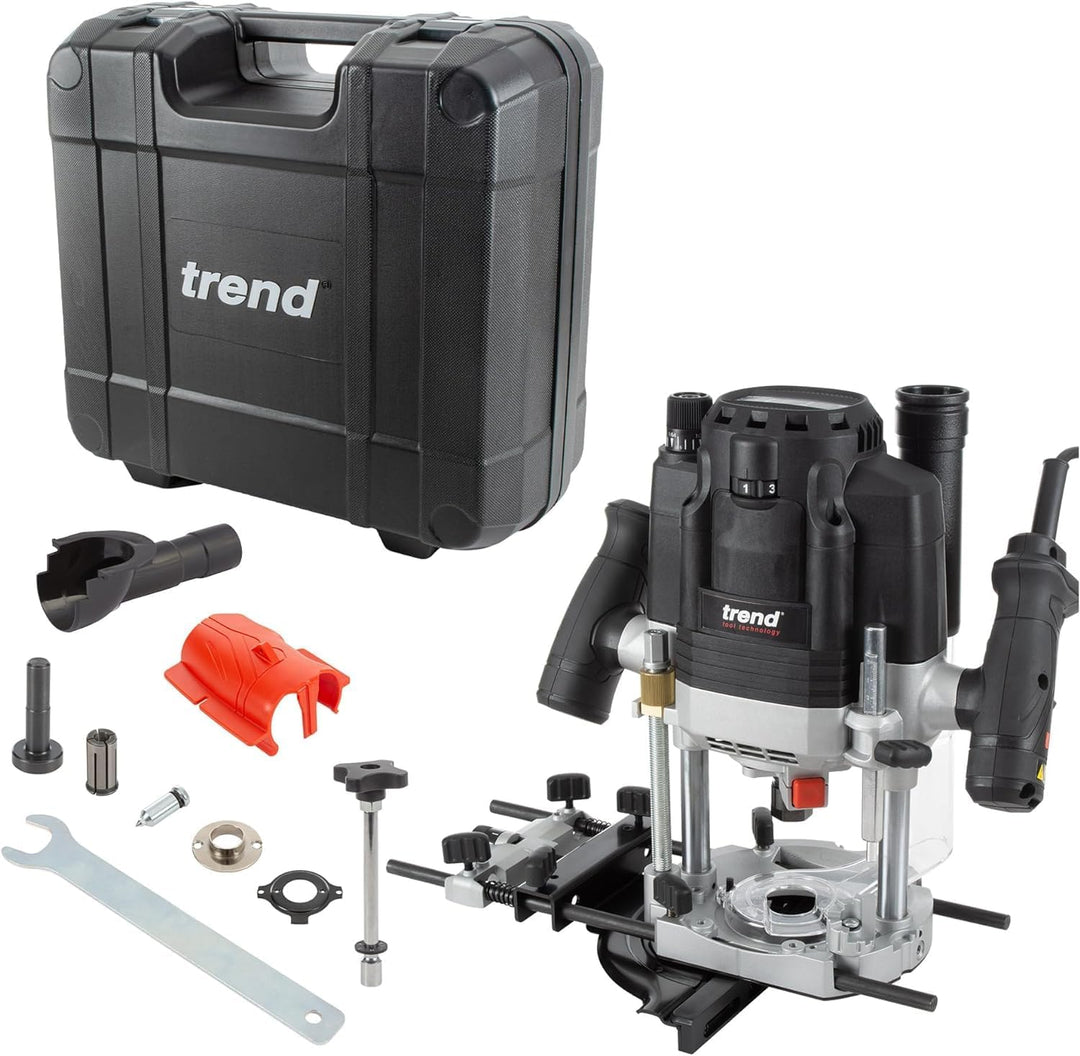Trend T8 12mm Dual-Mode Oberfräse für die Werkstatt, Entwickelt für den Einsatz per Hand und am Fräs
