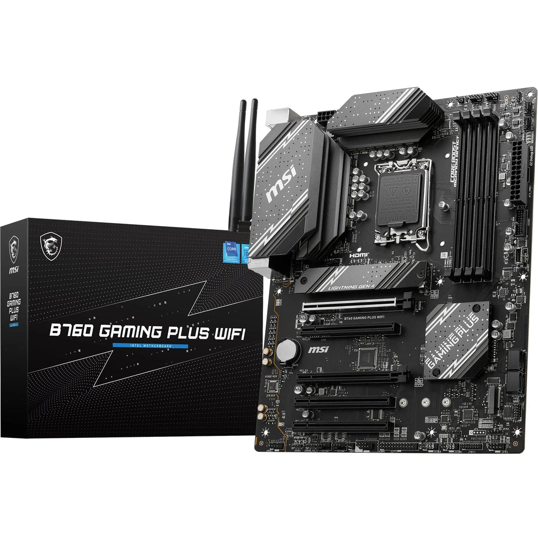 MSI B760 GAMING PLUS WIFI Mainboard, ATX - Unterstützt Intel Core Prozessoren der 14., 13. und 12. G