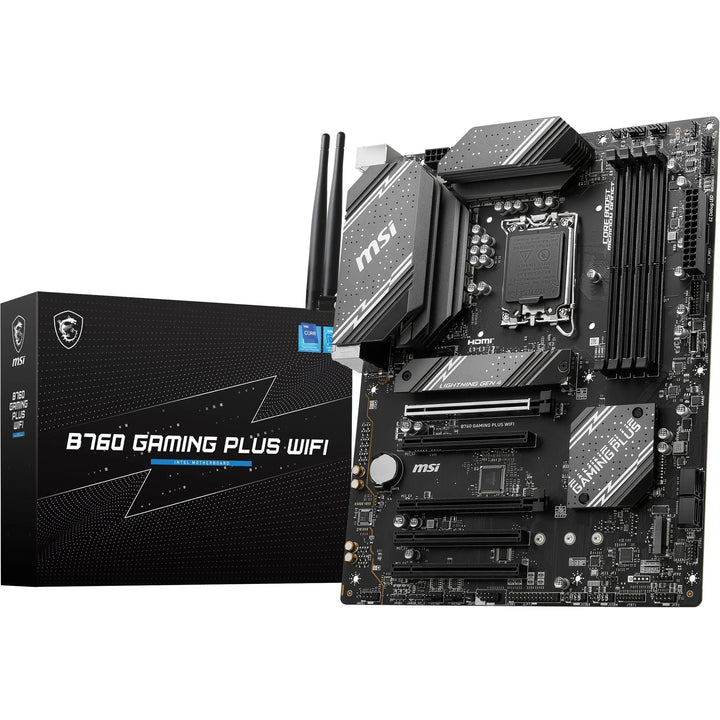 MSI B760 GAMING PLUS WIFI Mainboard, ATX - Unterstützt Intel Core Prozessoren der 14., 13. und 12. G