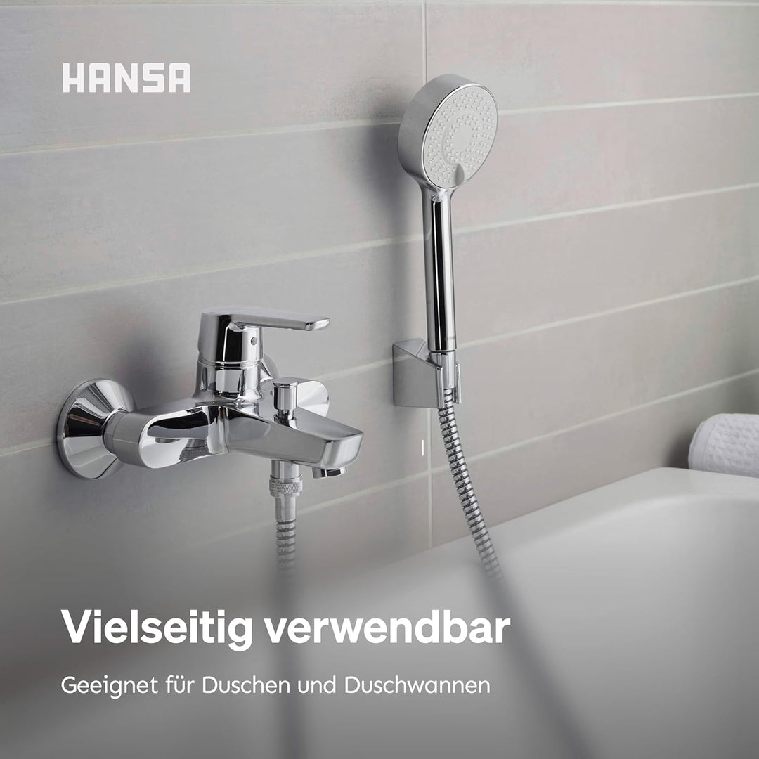 HANSA BASICJET Duschkopf mit 3 Strahlarten I Handbrause Dusche I Anti-Kalk Funktion I Brausekopf 95