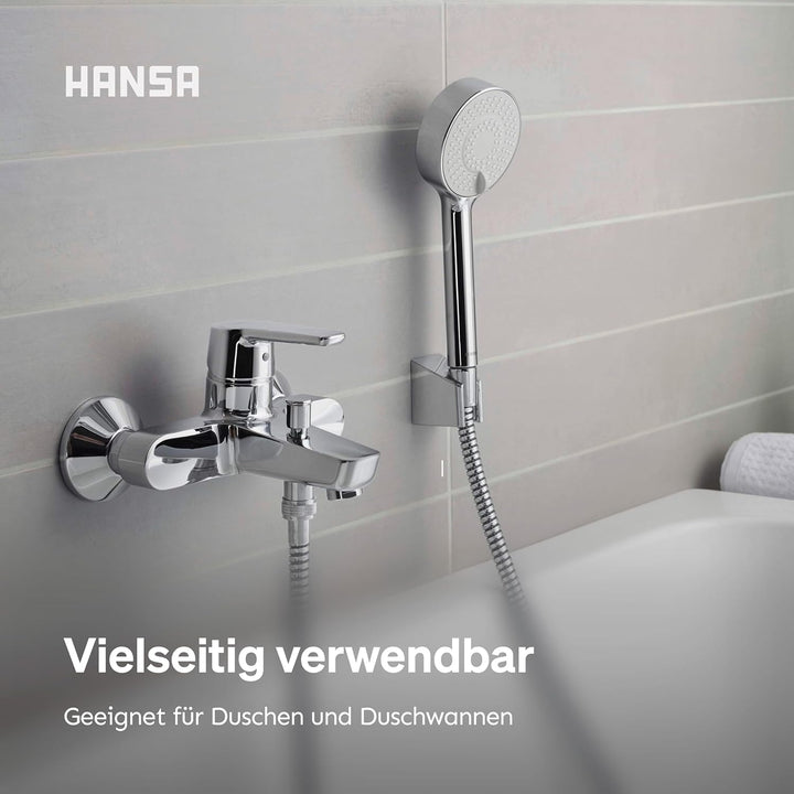 HANSA BASICJET Duschkopf mit 3 Strahlarten I Handbrause Dusche I Anti-Kalk Funktion I Brausekopf 95