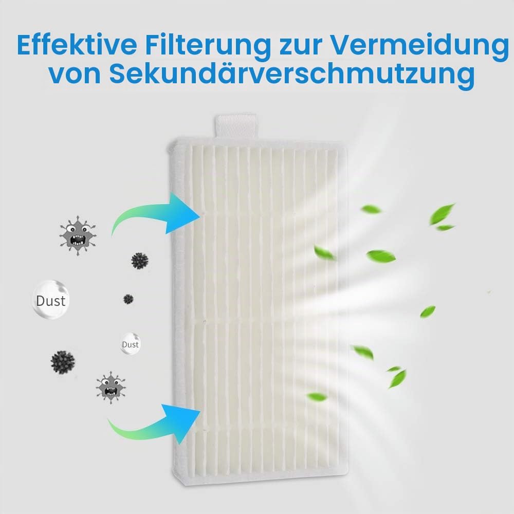 WuYan 20 Stück Hepa-Filter für Ilife Staubsauger, Ersatzfilter für Ilife v3 v3s v3s pro v5 v5s v5s p