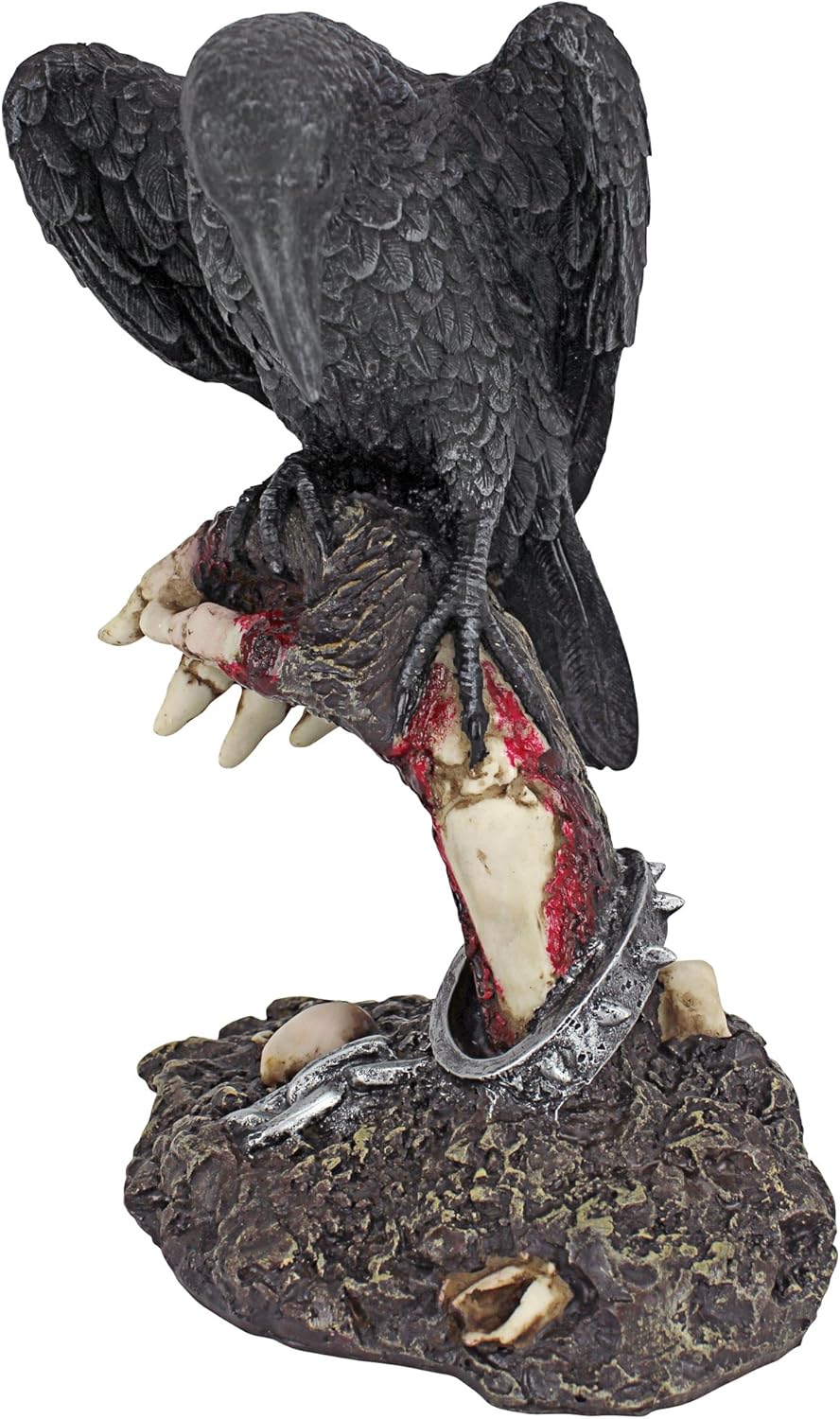 Design Toscano Des Raben Stange, Zombie-Statue Zombie-Hand, Zombie-Hand